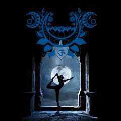 Wanddeko Fotomotiv Moonlight Yoga Design