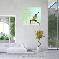 Yoga Asana Wandbild Sei das Licht
